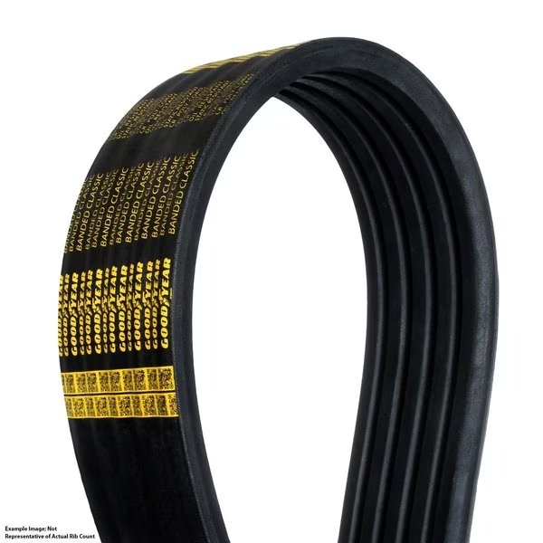 Classic Wrapped Banded V-Belt, A Profile, 19 Ribs, 61.97